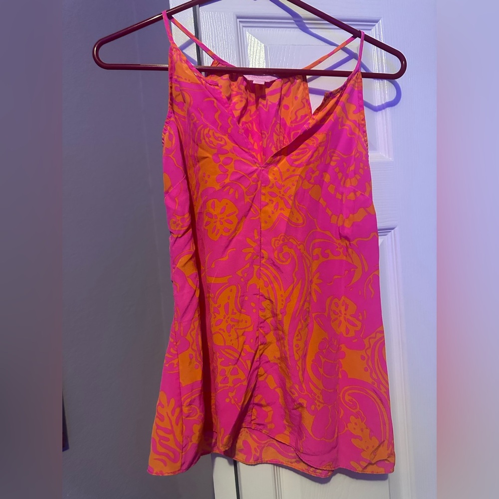 Lilly Pulitzer Pink and Orange Patterned Top